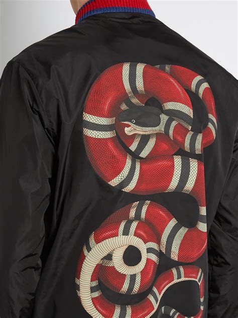 gucci leather jacket with snake|Gucci leather jacket women's.